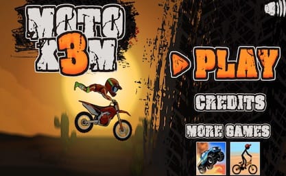 Moto X3M - classic dirt bike fun at GoGy, the free games site