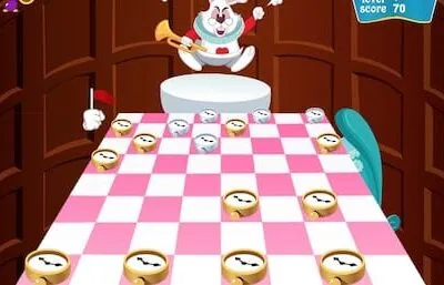 Checkers of Alice in Wonderland