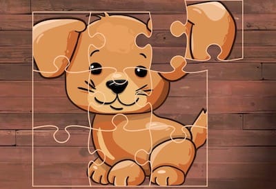 Puppy Puzzle Time