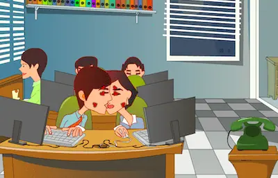 office-kissing