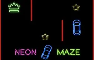 Neon Car Maze