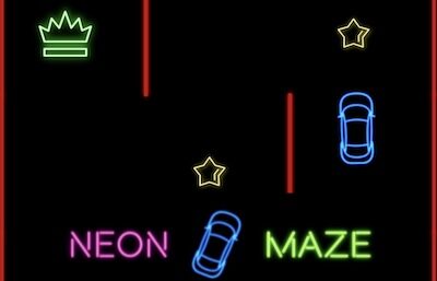 Neon Car Maze