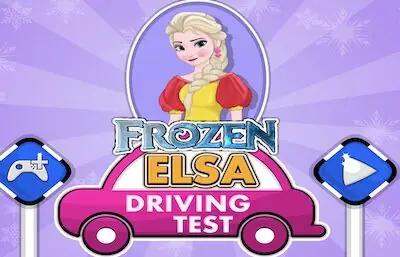 Frozen Elsa Driving Test